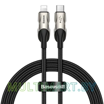 Кабель Baseus CATLYY-01 USB Type-C - Lightning (1 м, черный)